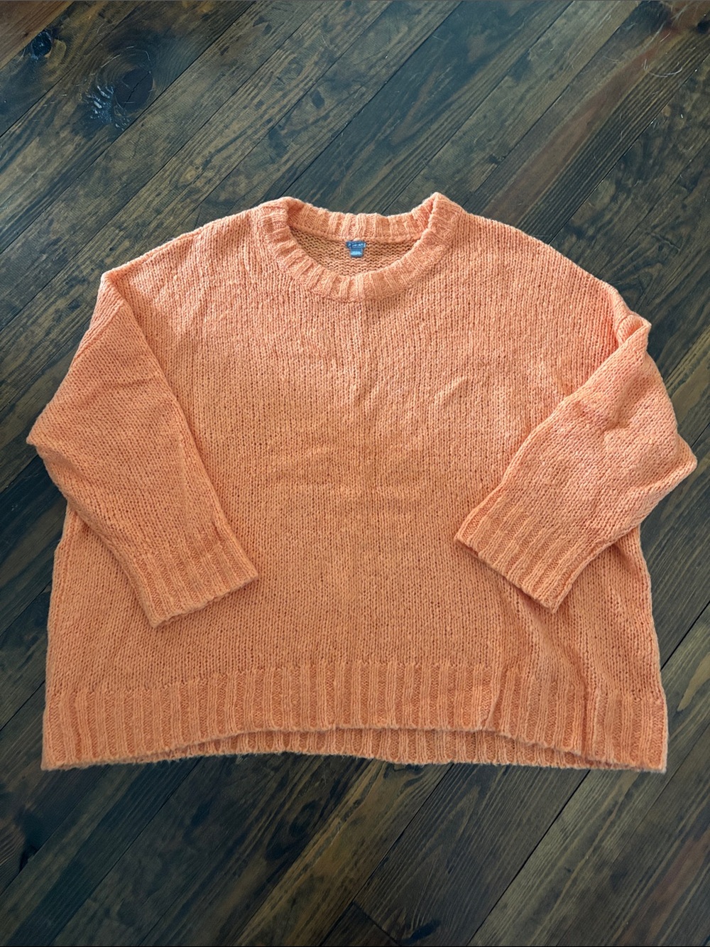 aerie Crewneck Sweater in Soft Orange